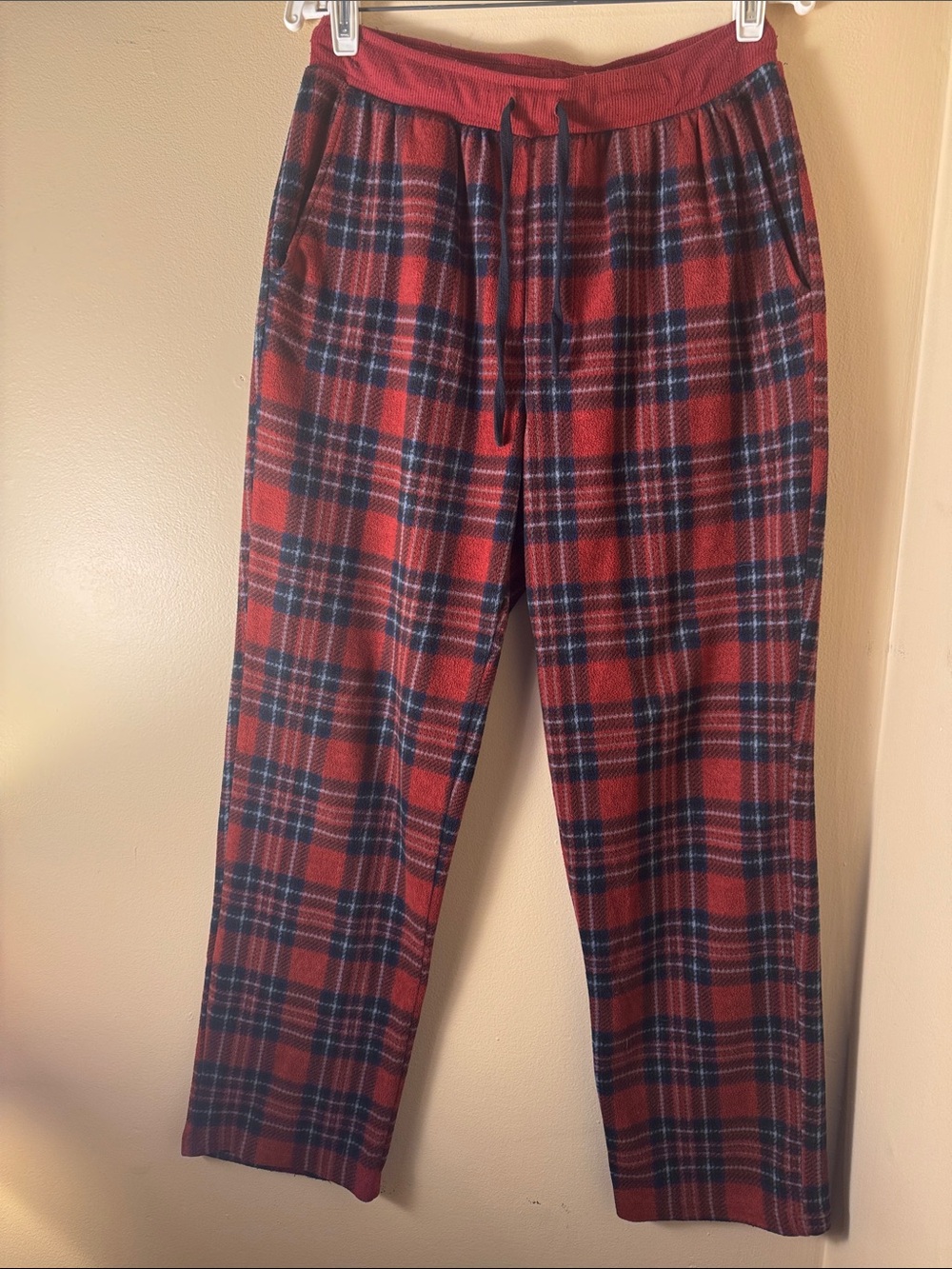 Sonoma Red & Navy Plaid Lounge Joggers